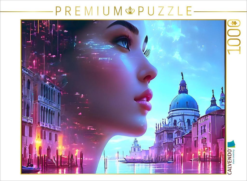 CALVENDO Puzzle Kosmische Schönheit in Venedig | 1000 Teile Lege-Größe 64x48cm Foto-Puzzle für glückliche Stunden