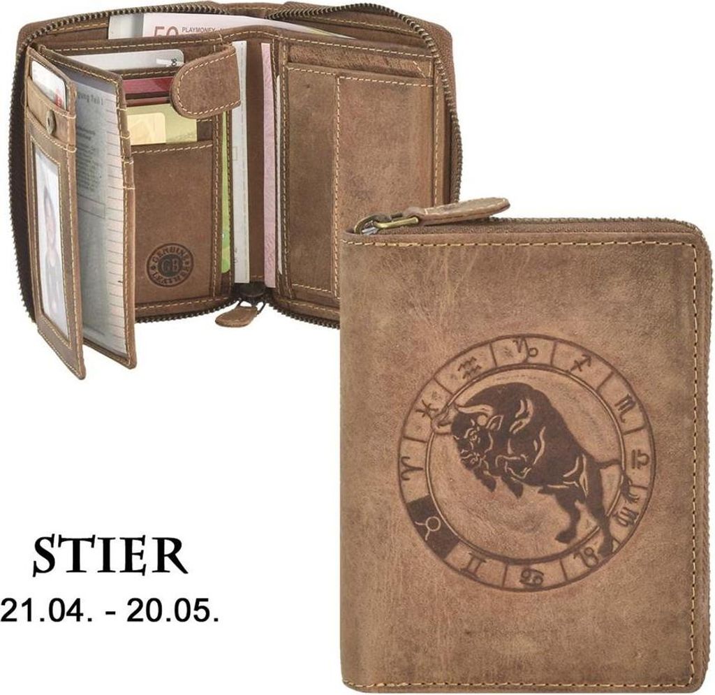 Greenburry Geldbörse Herren Leder braun antik Vintage mit Produktbild 