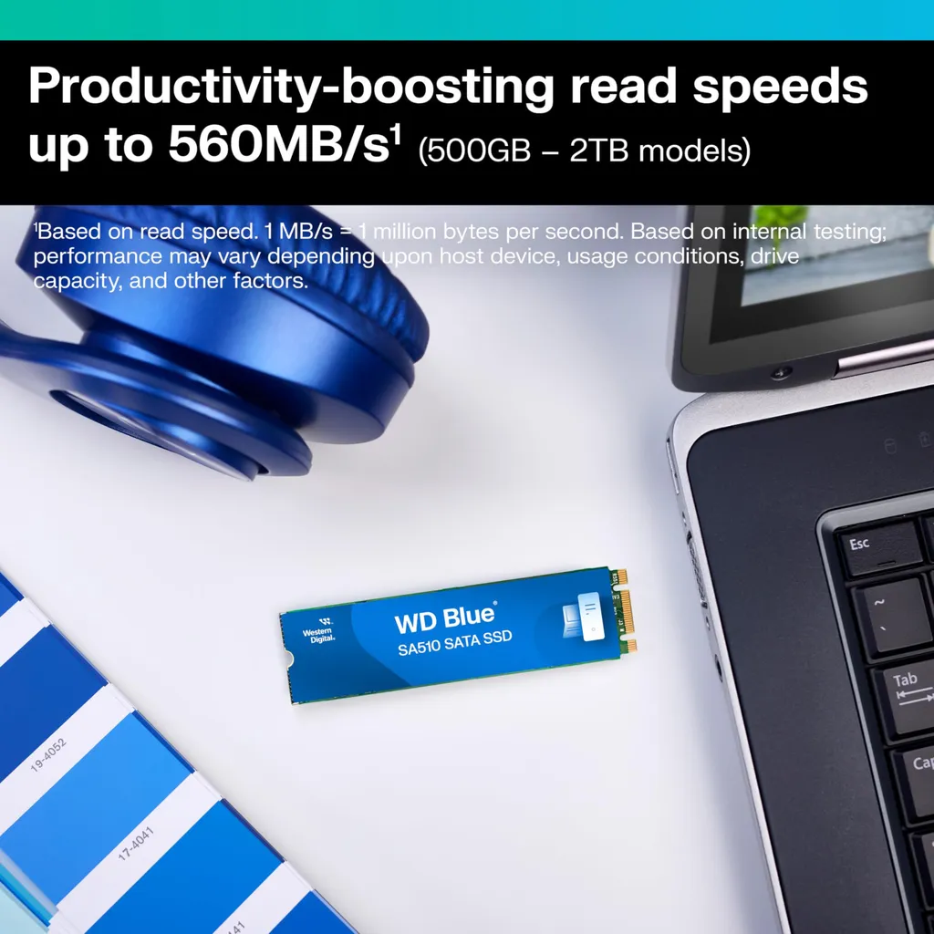 SSD Interno WD Blue SA510 M.2 2280 500GB SATA3 - Addio Rallentamenti - 15