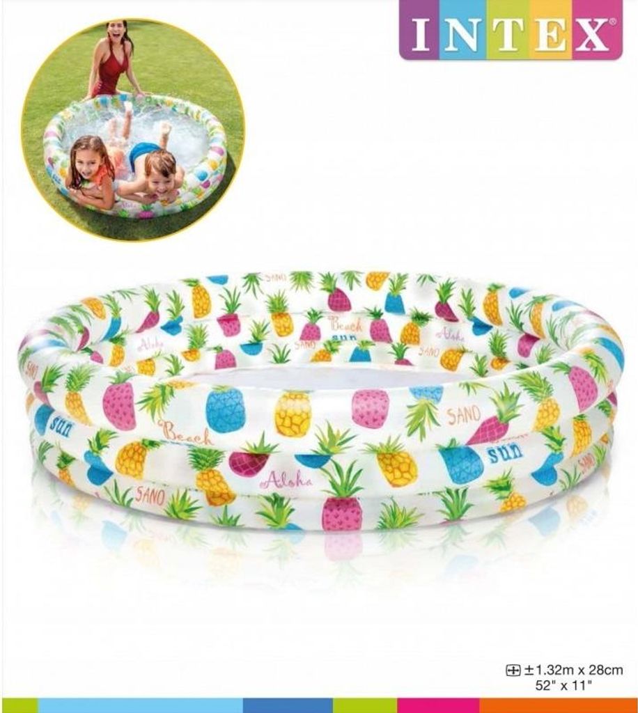Nafukovací bazén Pineapple Paradise 132x28cm Intex Obrázok produktu 