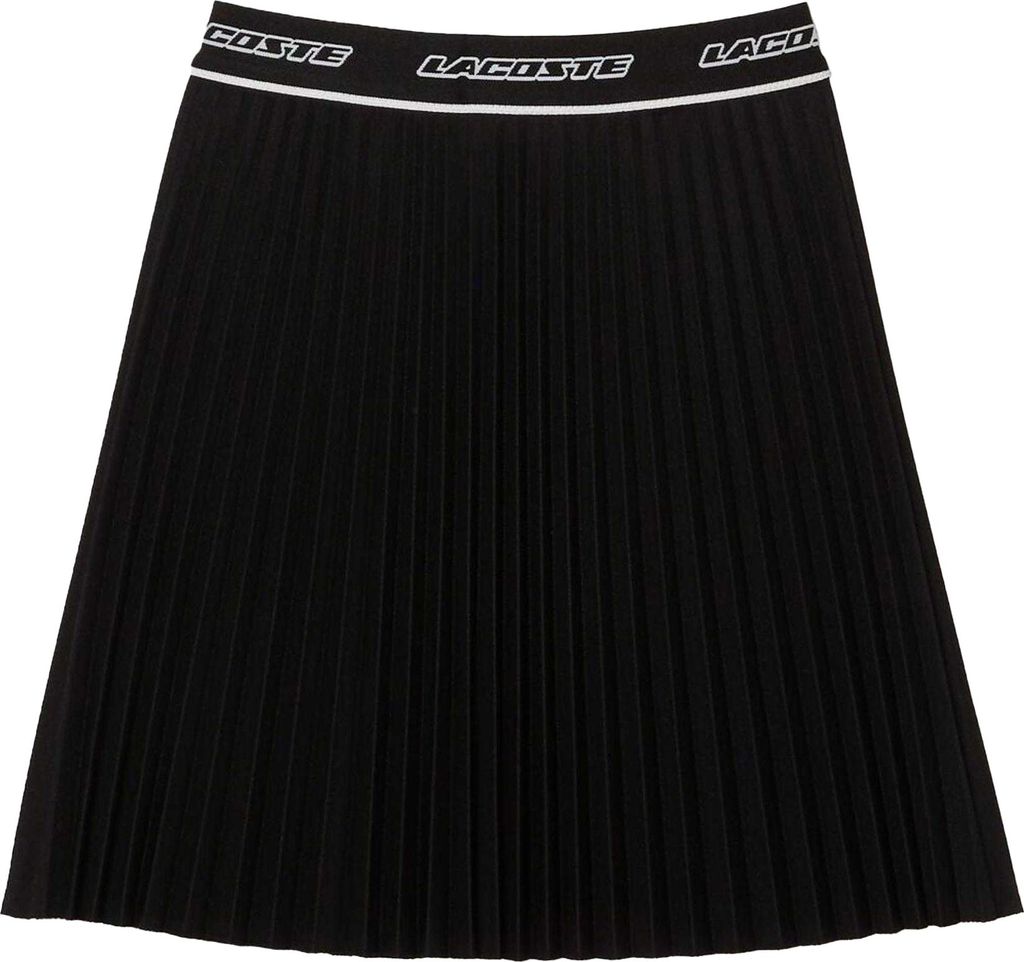 Lacoste - Rock für Damen, Gummizug in der Taille GT12180 (S) (Schwarz)