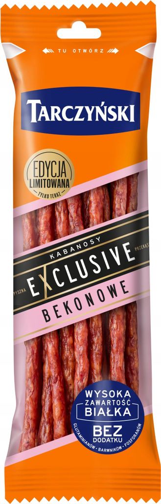 Tarczynski Kabanosy Exclusive Bacon 90 g Snackwurst Polnische Spezialität
