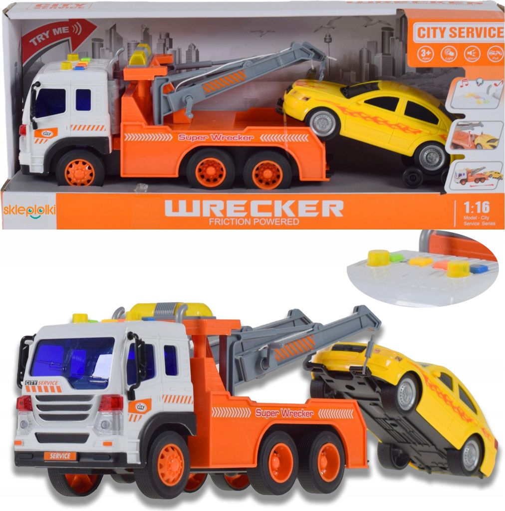 Lolex | Autotransporter mit Auto - 1:16 - Licht- und Produktbild 