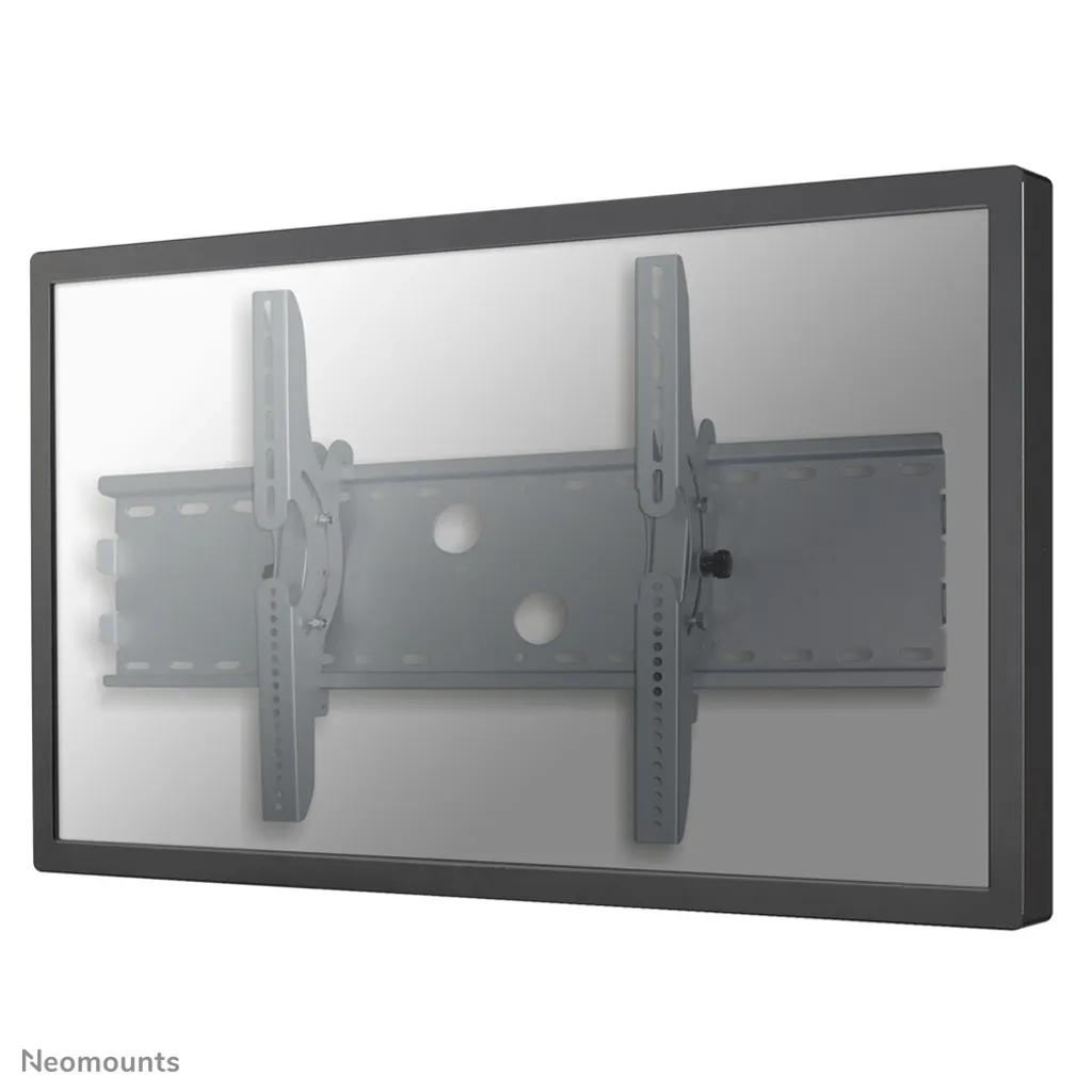 Support TV Mural Inclinable Argenté pour Grand Écran Plat 37 à 85 Pouces