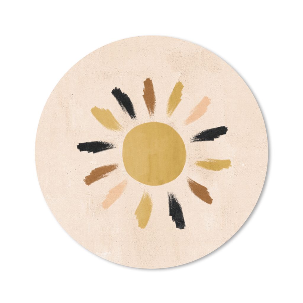 MuchoWow Mauspad Mousepad Sonne - Bohème - Raum - Pastell 40x40 cm - Mousepads - Maus Mat - Pad - Mausunterlage - Schreibtisch Accessoires