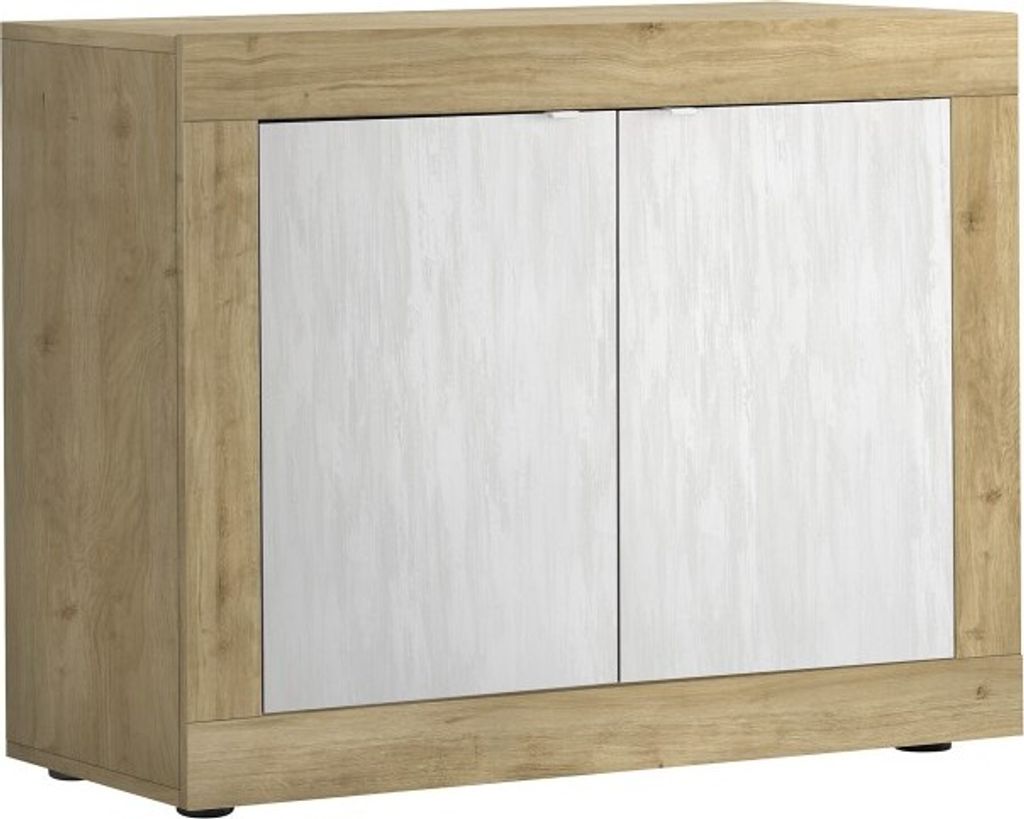 Meublorama MI-BASIC-202415-12BN*1C/36KG, 2 Tür(en), Weiß, Mitteldichte Faserplatte (MDF), 420 mm, 1150 mm, 860 mm