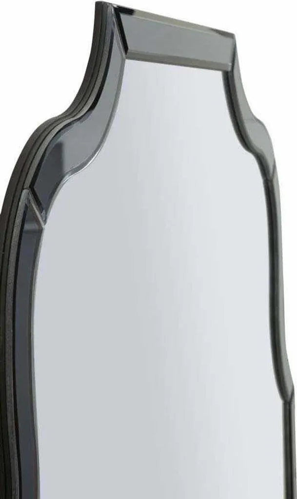 FURNLUX Ankara Miroir Mural Gris 85cm - Grand Miroir Déco Design Moderne