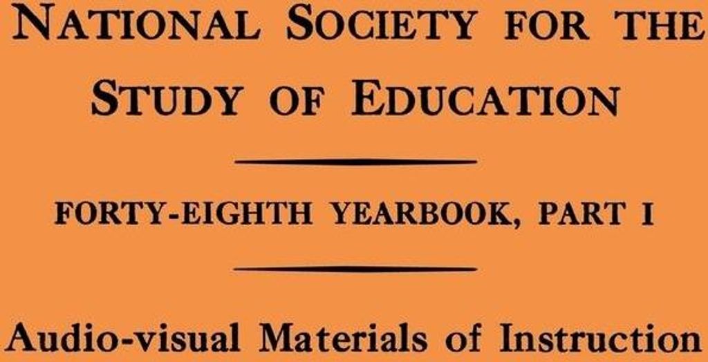 National Society for the Study of Education Forty-Eighth Yearbook, Part I
