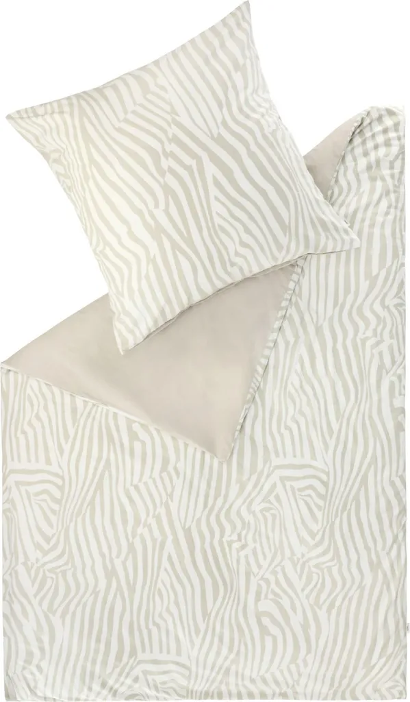 Parure de lit ESPRIT SALMLO 140x200 beige : finis les draps rêches !