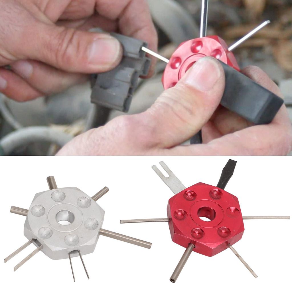 2-teiliges Kabelklemmen-Werkzeug-Set, Metall-Stecker-Pin-Auszieher, Auto-Reparatur für Auto