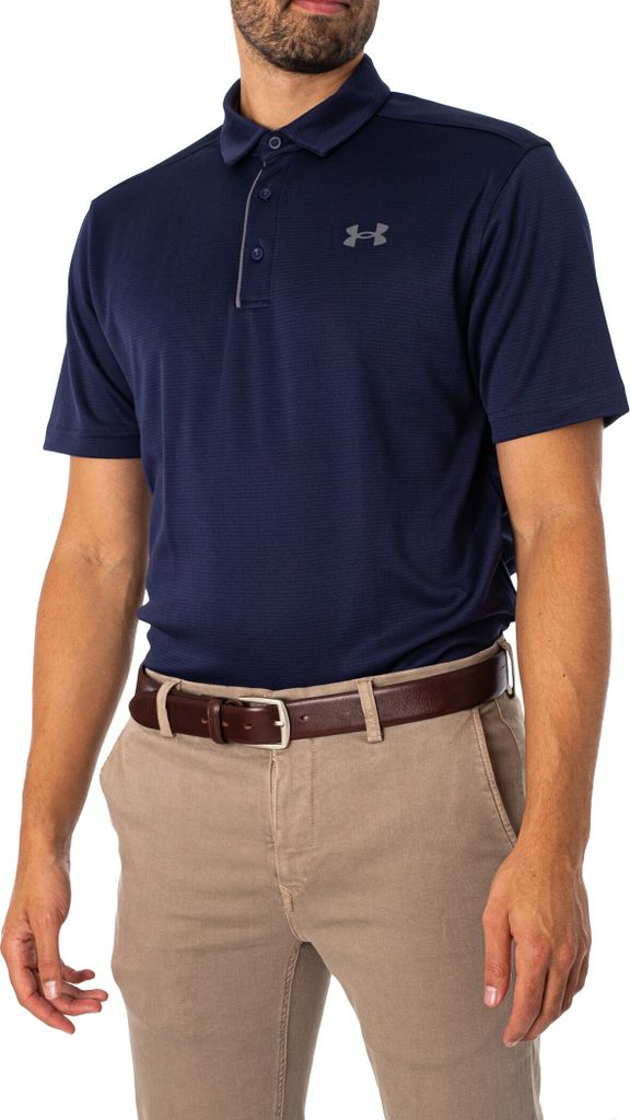Under Armour Tech-Golf-Poloshirt, Blau XL Produktbild 