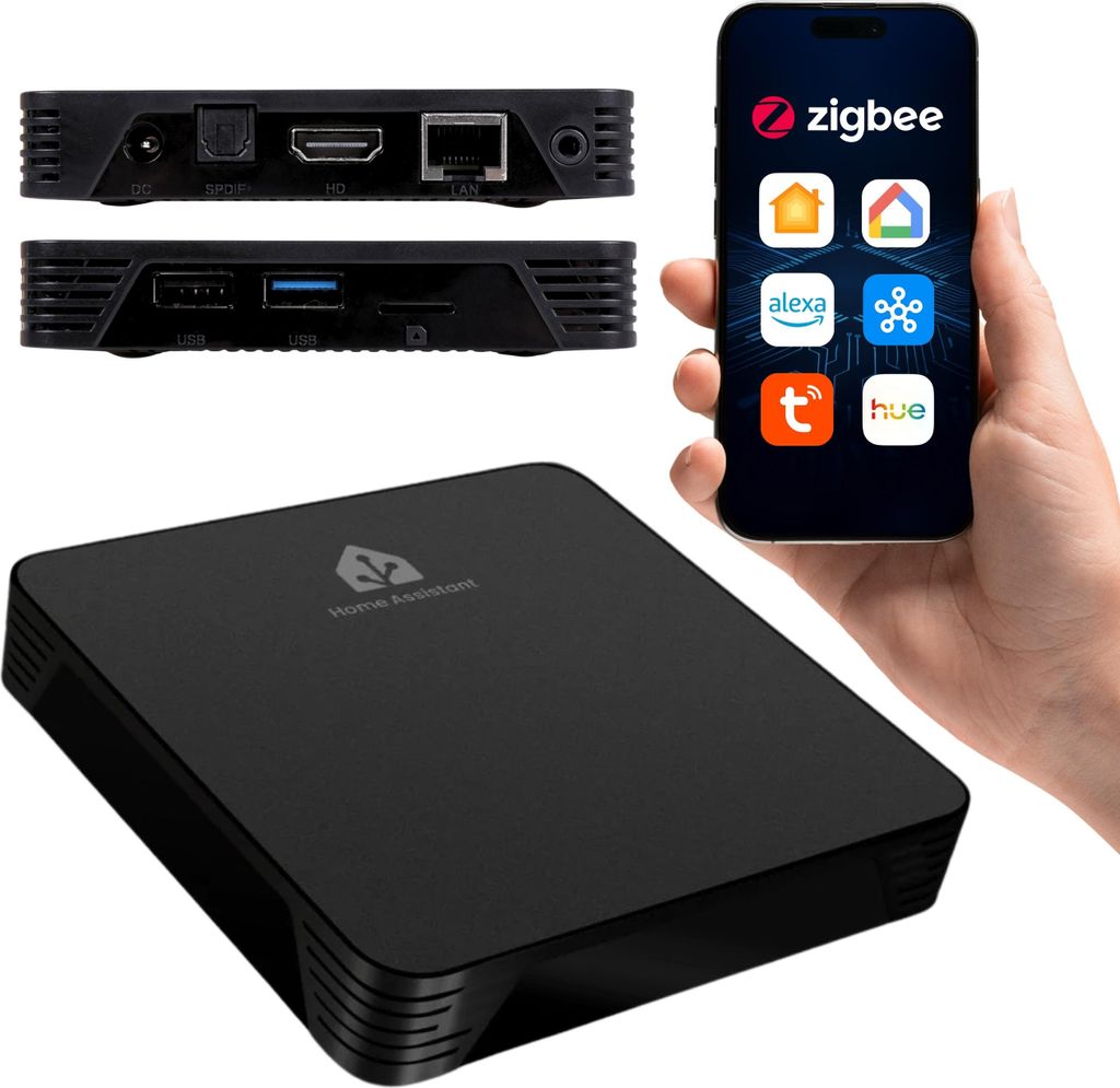 Home Assistant Box 4G Plus 32GB Zigbee2MQTT/ZHA USB 3.0 Cortex-A53 Smart Hub AVATTO