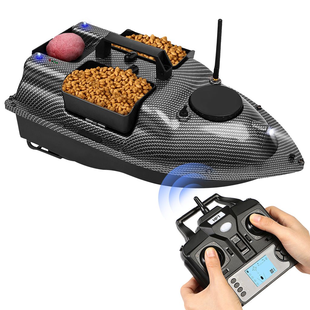 12000-mAh GPS-Angelkoederboot mit 3 Koederbehaeltern. Produktbild 