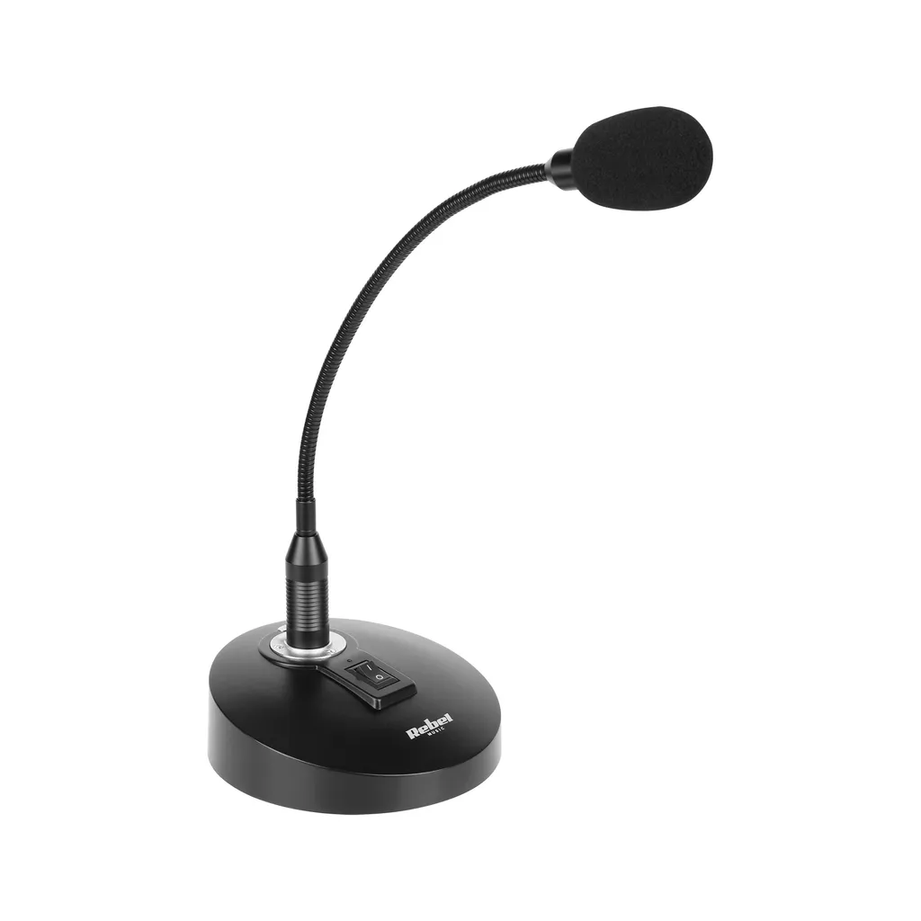 Microphone Rebel MH-805 flexible 40cm haute sensibilité avec socle