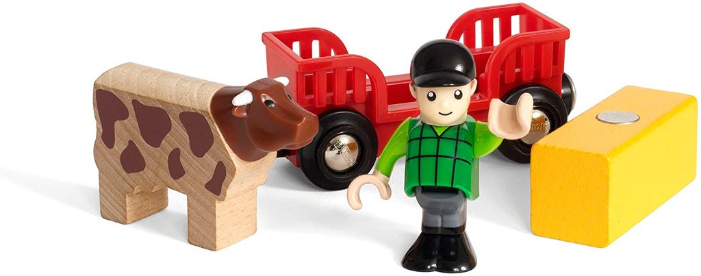 BRIO Erweiterungsset Bauer Und Schaf – 30399 – Buntes Holzpuzzle Für 1–10 Spieler