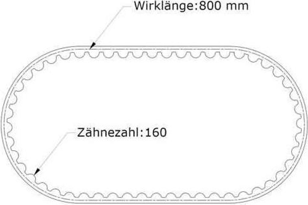 Zahnriemen HTD 800-5M-12 mm SWR