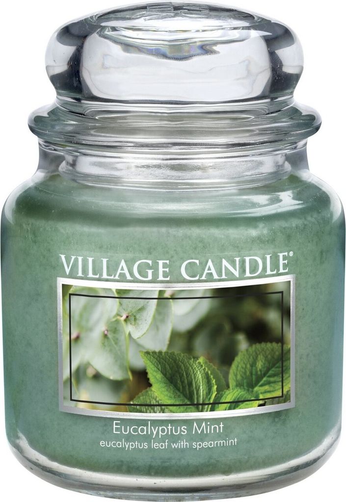 Village Candle Jar medium 411g Eucalyptus Mint Eukalyptus Minze