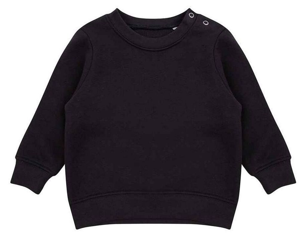 Larkwood - Sweatshirt für Kinder, Rundhalsausschnitt LT3382 (92) (Schwarz)