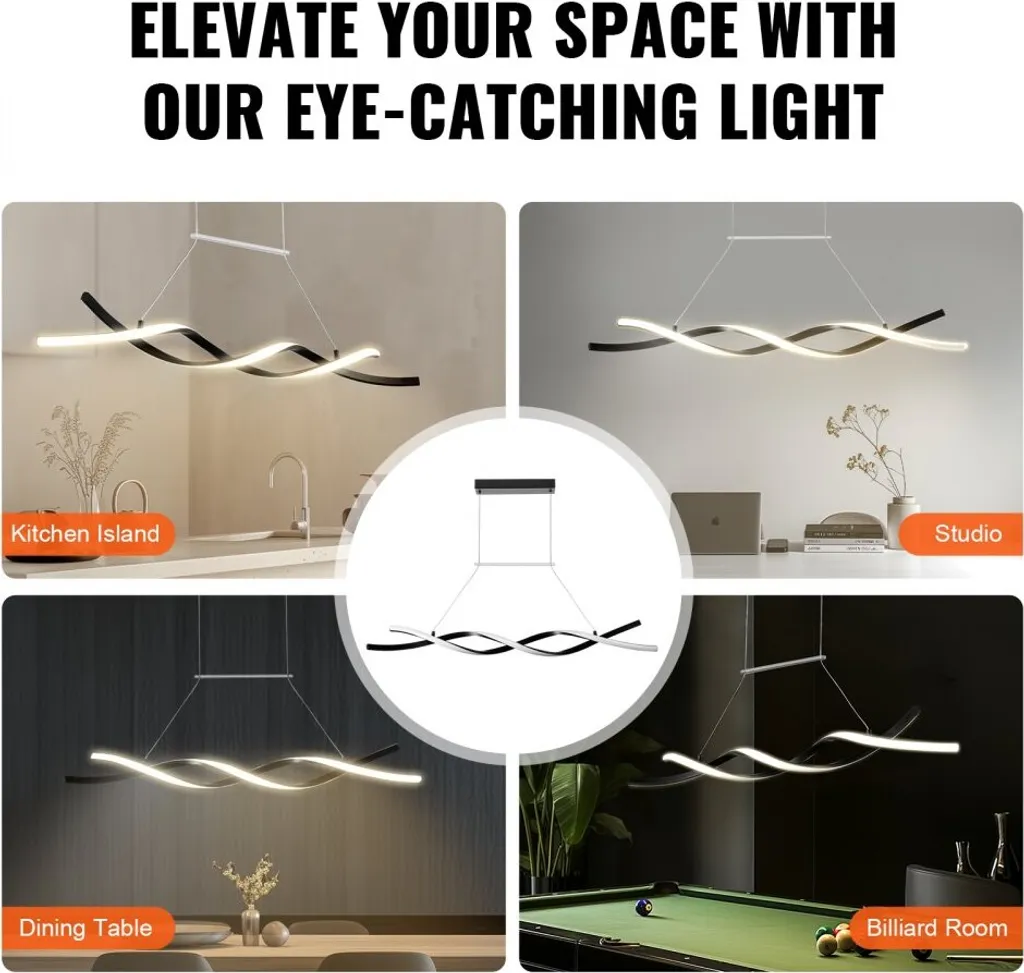Lustre LED avec Télécommande : Dites Adieu à l'Éclairage Fixe et Terne - 6