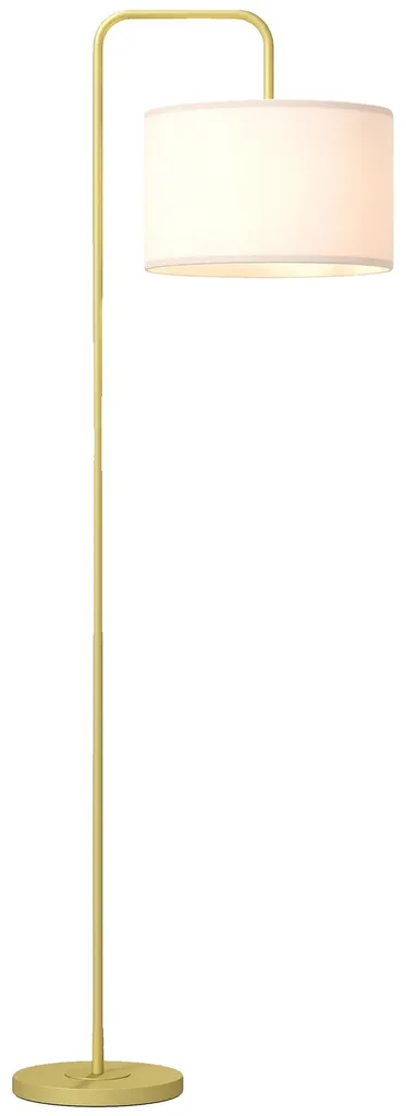 Éclairage de salon puissant 2000lm lampadaire autonome lin 163,5 cm