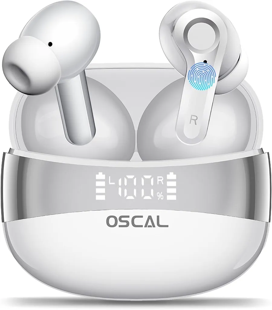 Auricolari KI-ANNC Bluetooth 5.4 ANC per Ufficio e Smart Working