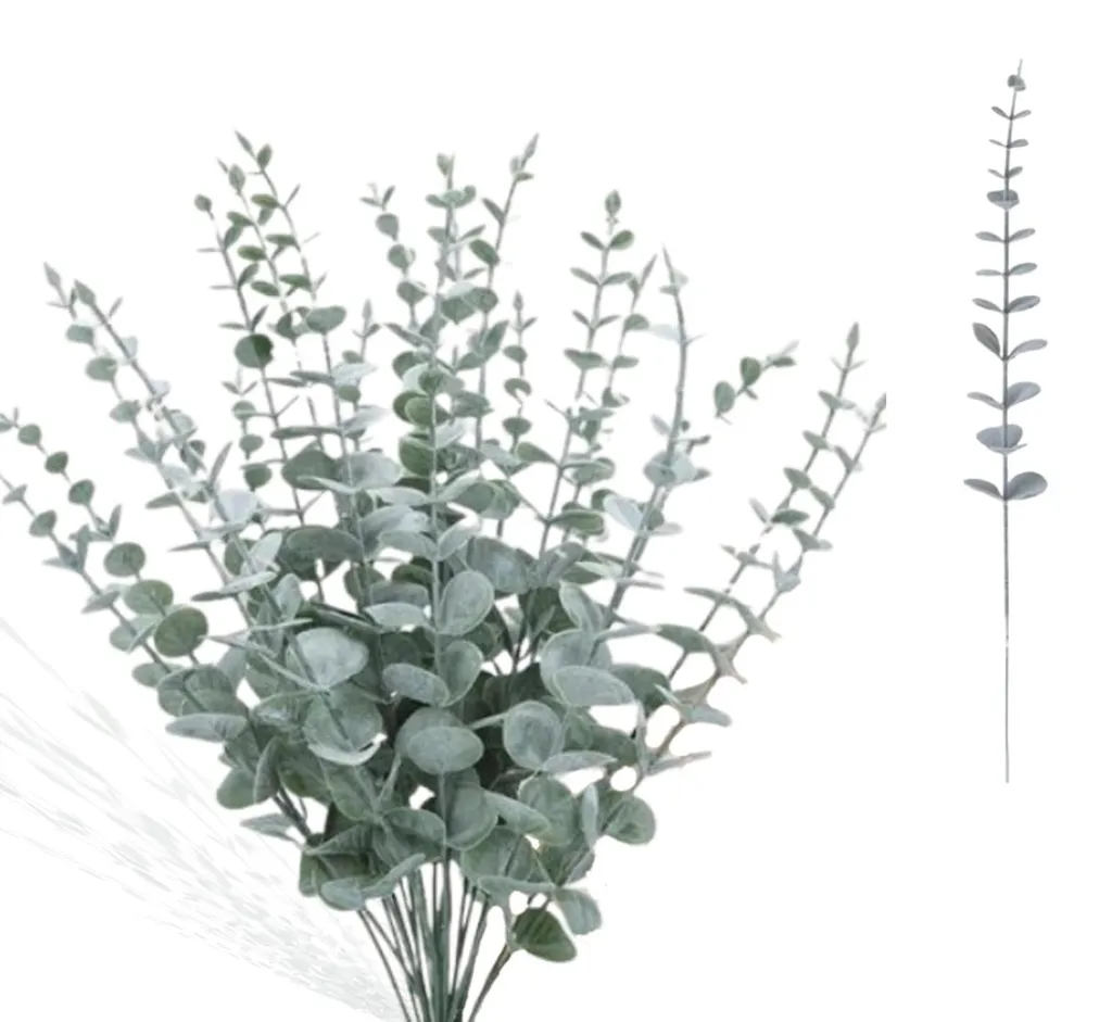 Branche d'eucalyptus artificielle sans entretien lot de 30 réaliste