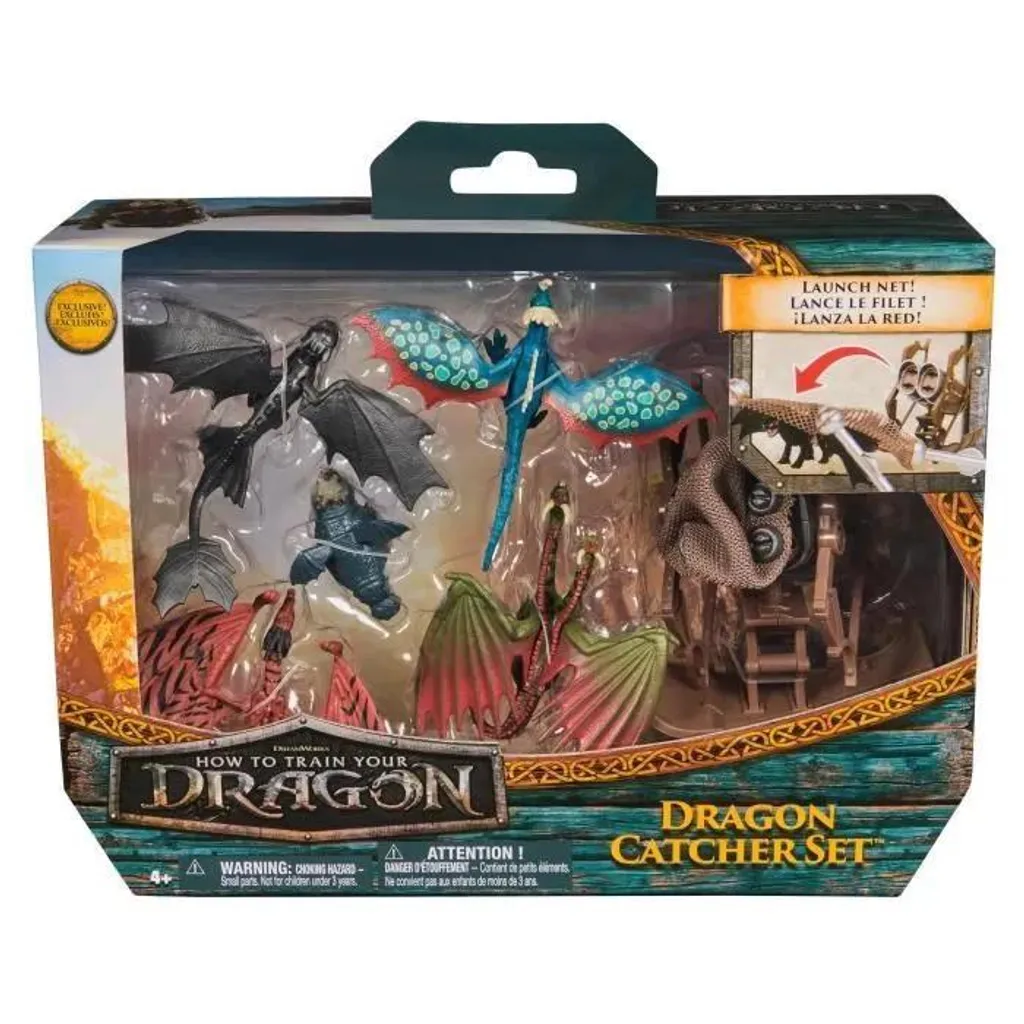 Dragon Ensemble de Mini-figurines Chasseurs de Dragons Dreamworks 4 ans