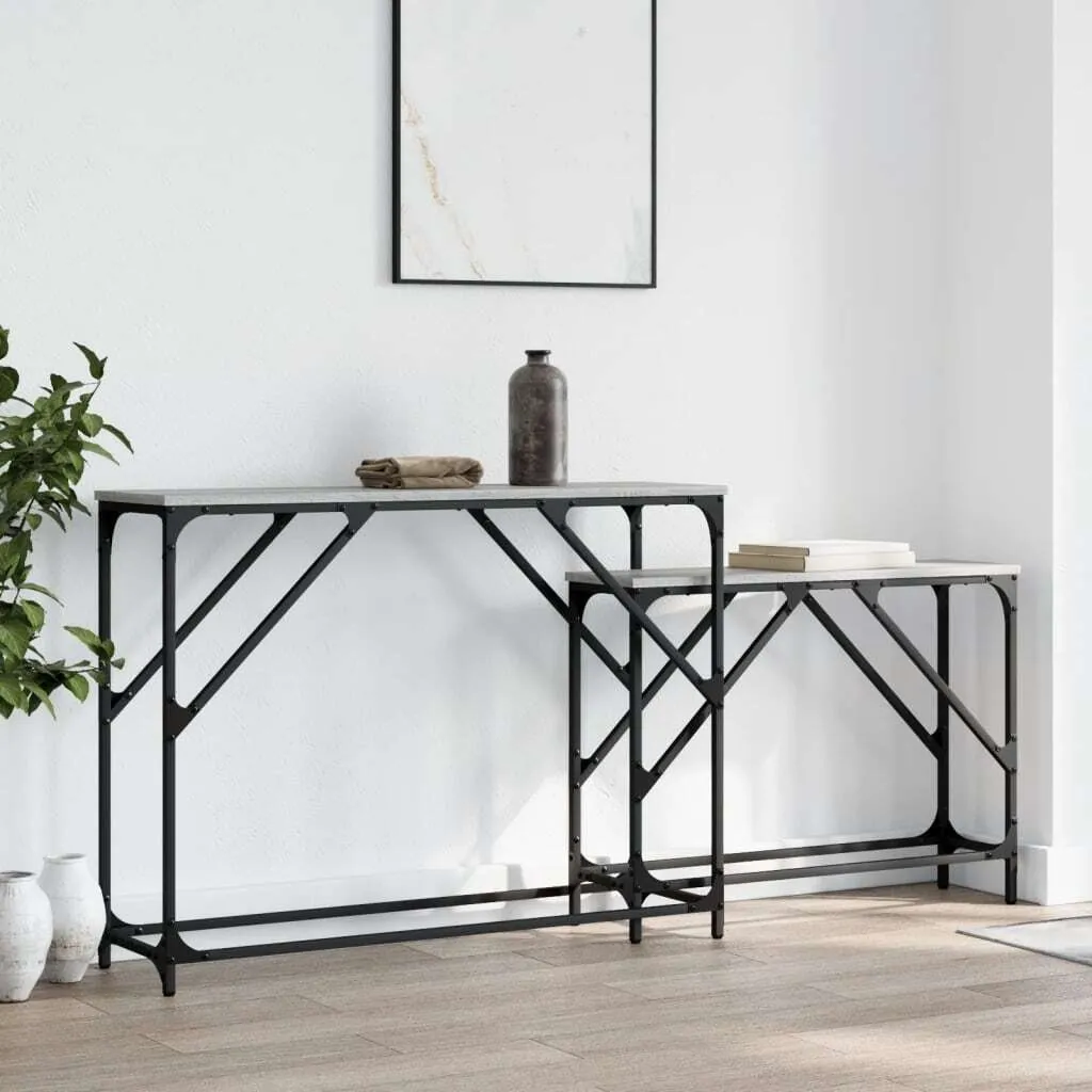 Stabli Möbel Tavoli consolle 2 pz. Legno ingegnerizzato grigio Sonoma - Tavoli consolle CC8688459 1pz