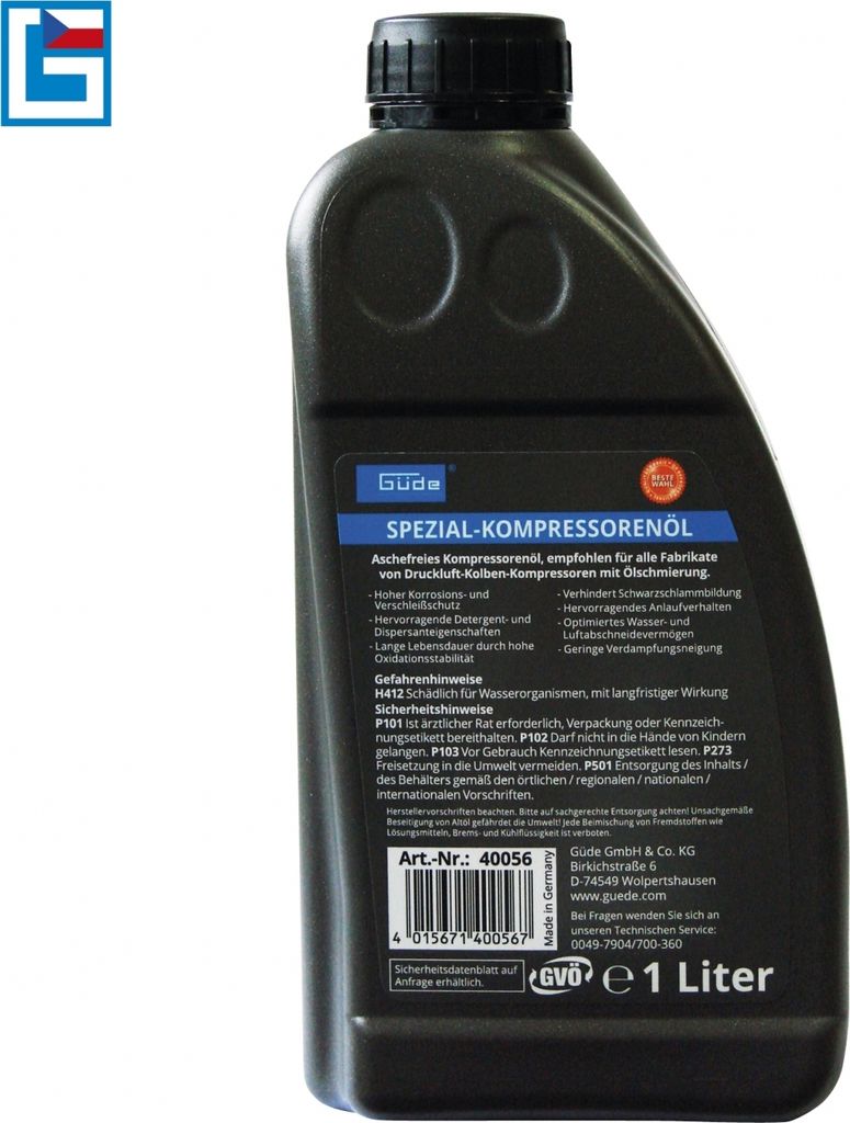 GÜDE Olio per compressori 1l Immagine del prodotto 