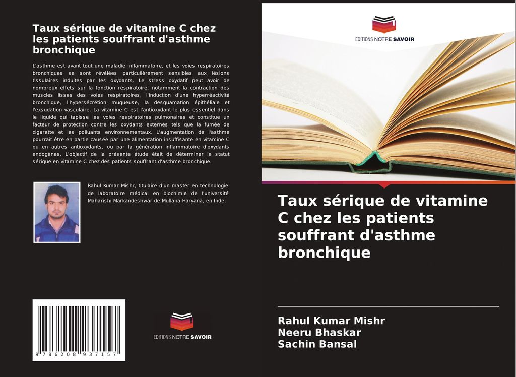 Taux sérique de vitamine C chez les patients souffrant d'asthme bronchique