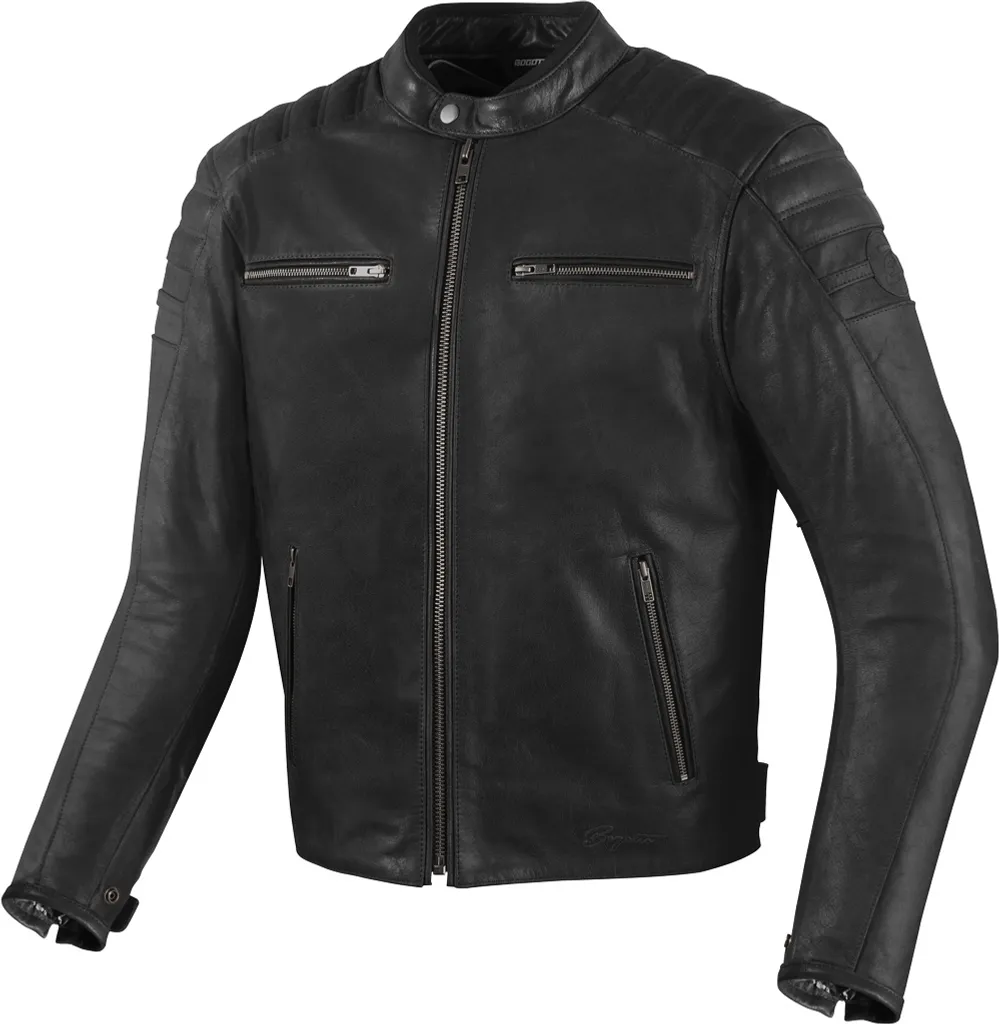 Blouson Moto Bogotto B-Nimble Cuir Noir - Idéal Route et Ville Taille 56