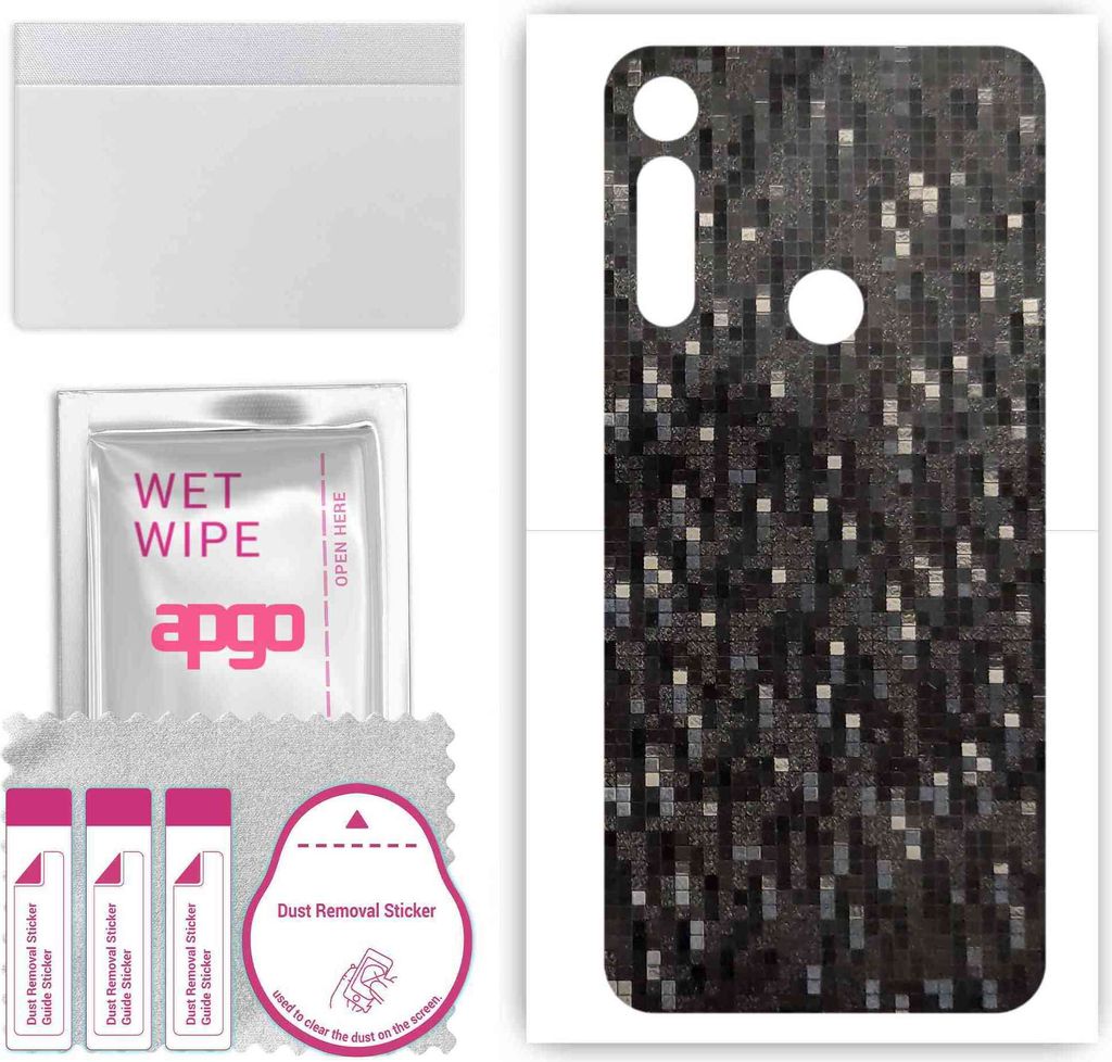 apgo Rückseite Schutzfolie, Skin, kompatibel mit Motorola Moto G Fast, Hinten Displayschutzfolie aus Vinylfolie, kratzfest, einfache Montage - Car...