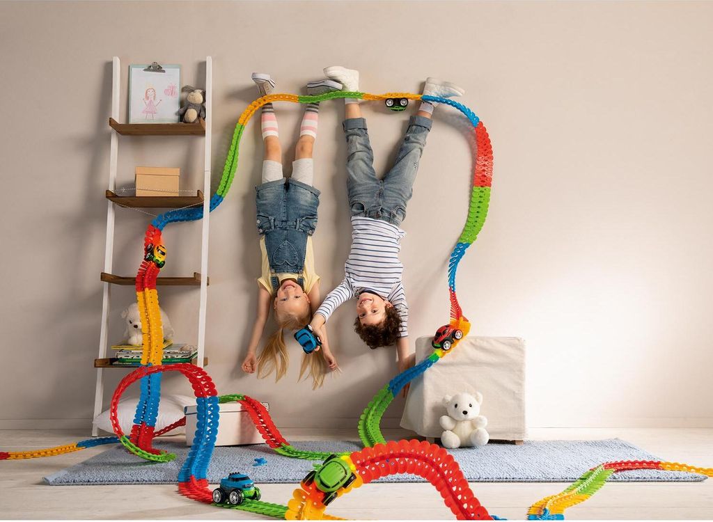 Smoby FleXtreme Starter-Set Autorennbahn - 184 bunte Produktbild 5