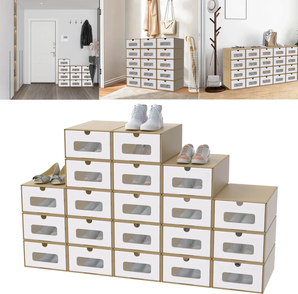 Dites adieu au désordre : Boîte à Chaussures Transparente Carton x20