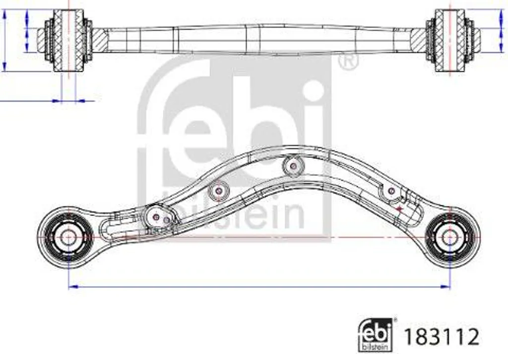 Bras de suspension robuste FEBI 183112 compatible Discovery 4 et RR