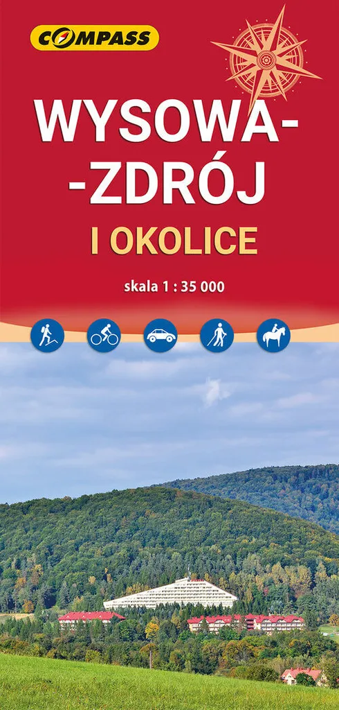 Carte de randonnée Wysowa-Zdrój 1:35 000 pour sorties en montagne