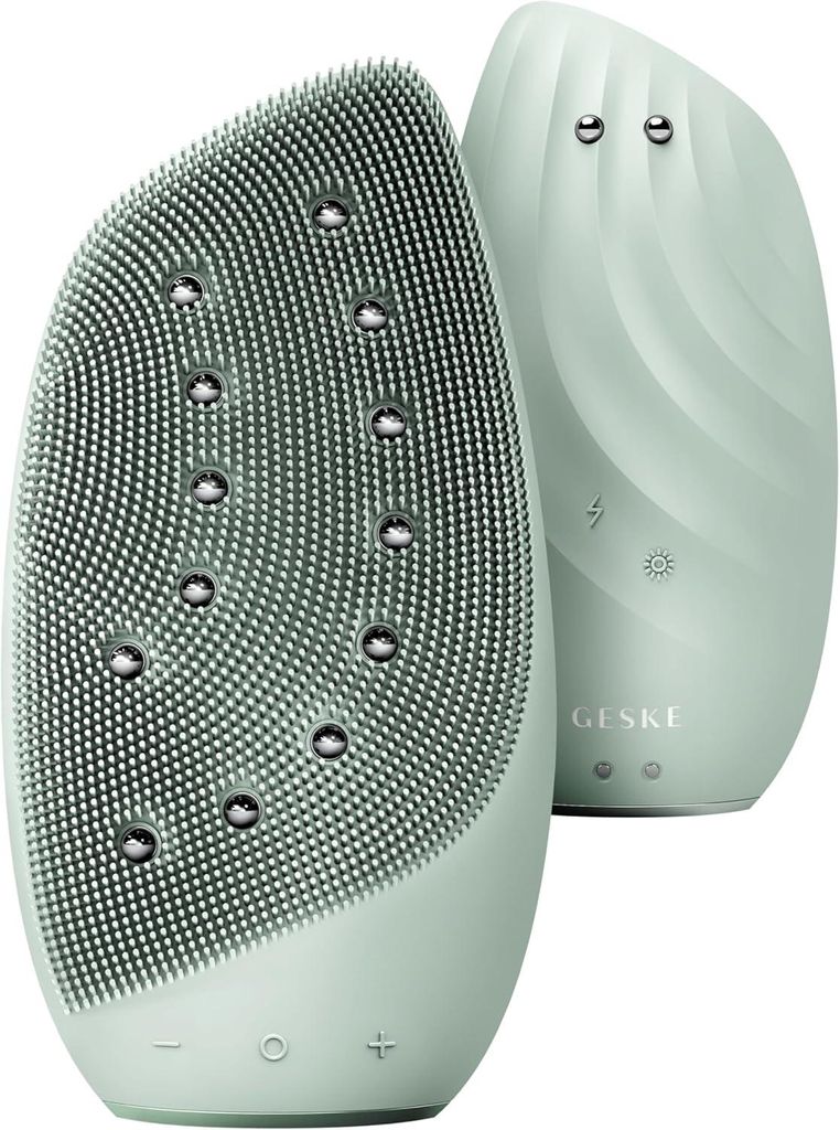 Elektrische Gesichtsreinigungsbürste 8 in 1 mit Wärmefunktion, Silikon Gesichtsbürste, Anti Aging, Gesichtsmassage & Hautstraffung