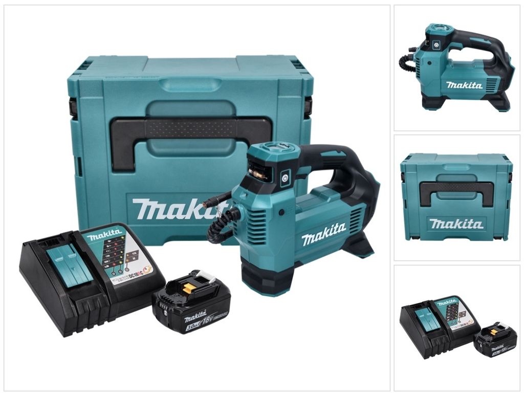 Makita DMP 181 RF1J akumulatorowa sprężarka 18 V 11,1 bar + Zdjęcie produktu 