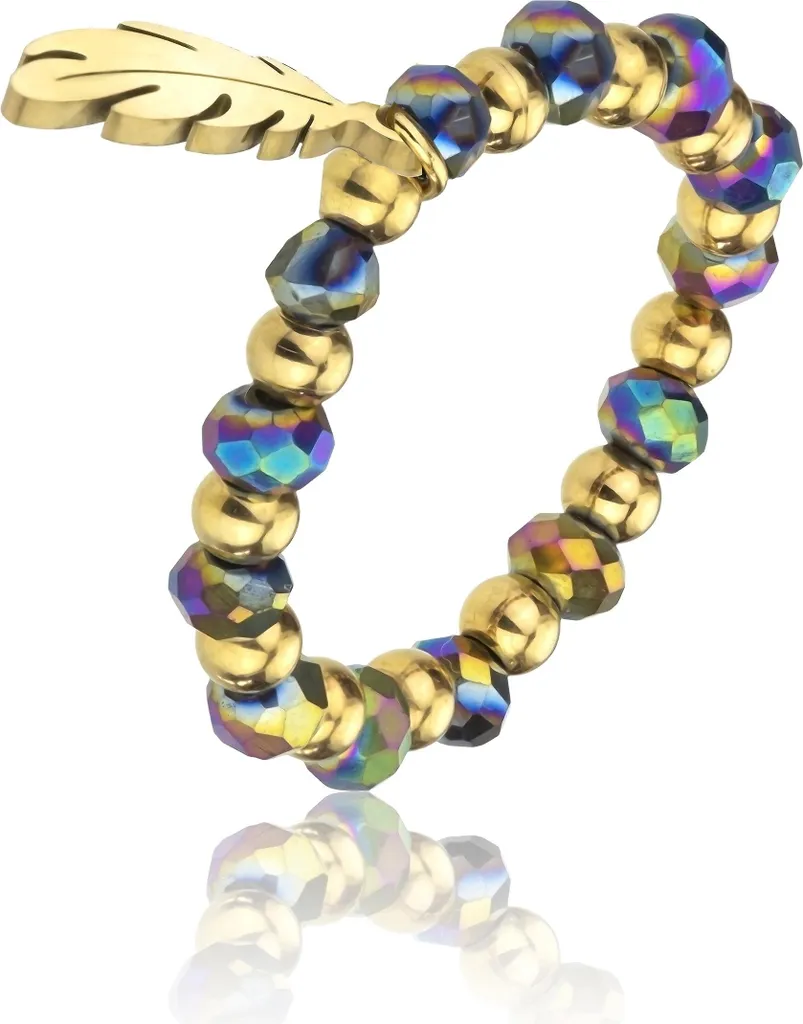Bague plaquée or anti-ternissement avec perles - Bijou durable - 2