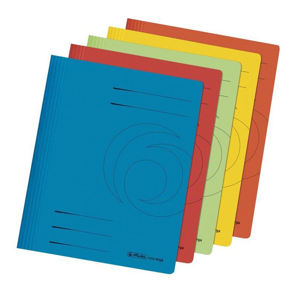 Herlitz Schnellhefter  A4 Karton farb.sort kfm.Heft.  5er Image du produit 
