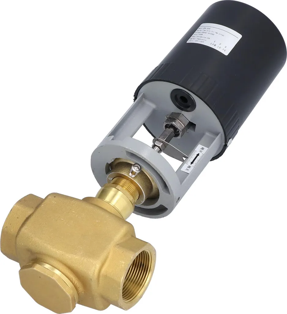 Vanne de régulation électrique en laiton BSP 220V CA - Filetage 2 Voies
