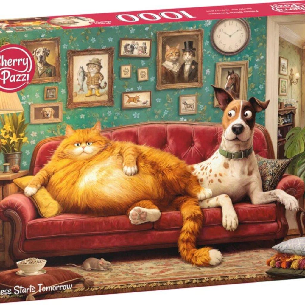 Puzzle 1000CherryPazziFitness begint morgen.31650 Productafbeelding 