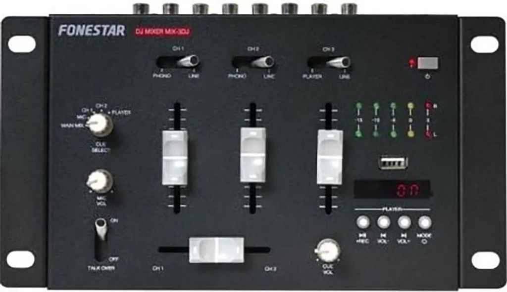 Mischpult 3in Usb/mp3/bt Fonestar Mix-3dj Mix-3dj