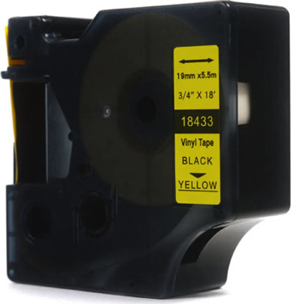 Nastro Industriale 19mm JetWorld 18433 Vinile Giallo per Etichettatrici