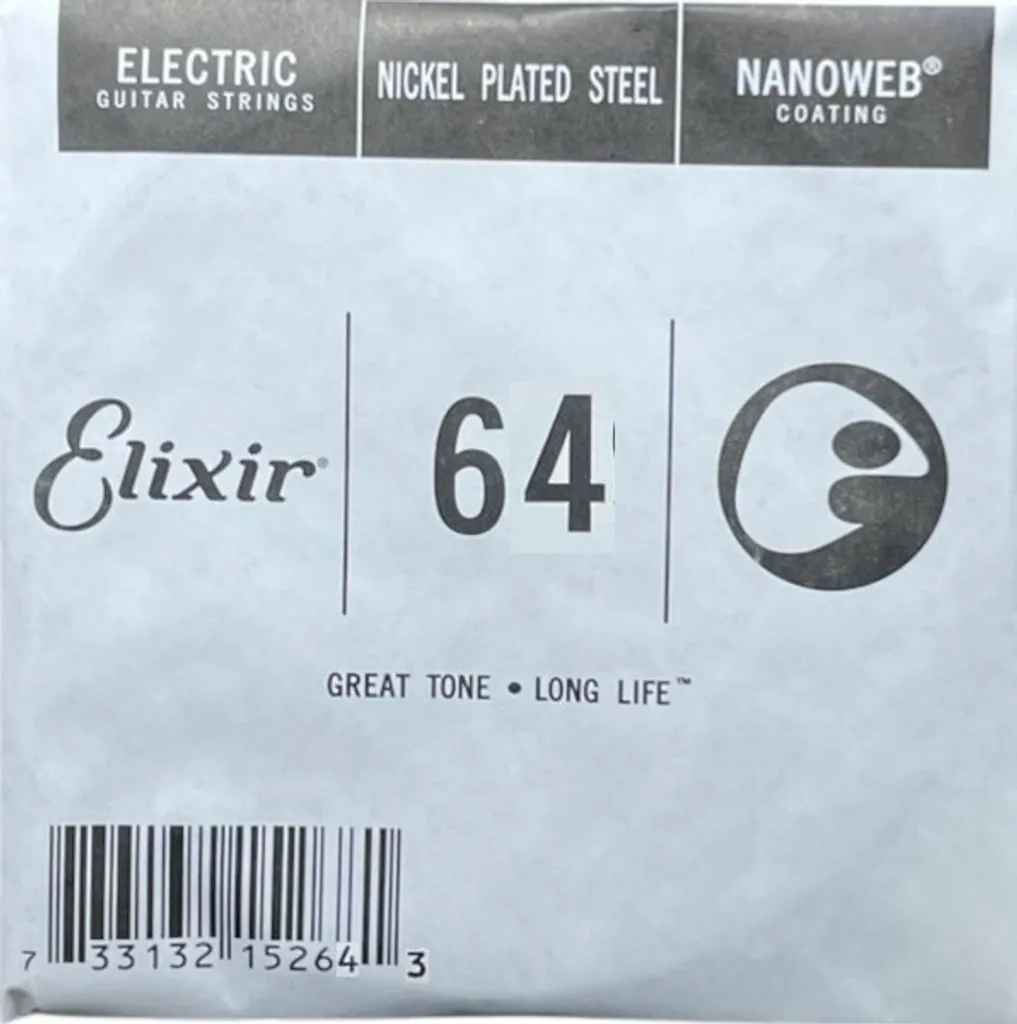 Elixir 064 Nanoweb Nickel Corde Seule - 15264 Nickel Wound Basse