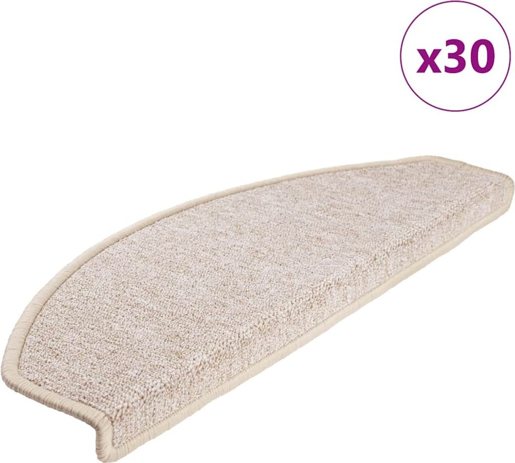 Stufenmatten 30 Stk. 65x24x4 cm Taupe Halbrund Groß