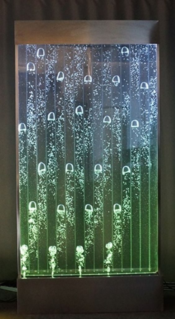 Wandpaneel mit Wasserblasen LED Wasserwand Designer Wasser Wand Beleuchtete Neu