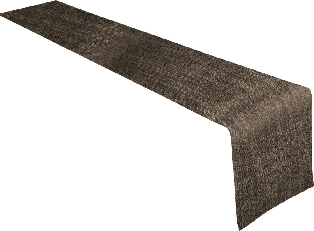Tischläufer, Leinen Tischläufer, Waschbarer Tischläufer, Tischdecke für Hochzeit Geburtstagsfeier Tischdekoration, 180x30cm, Dunkelbraun