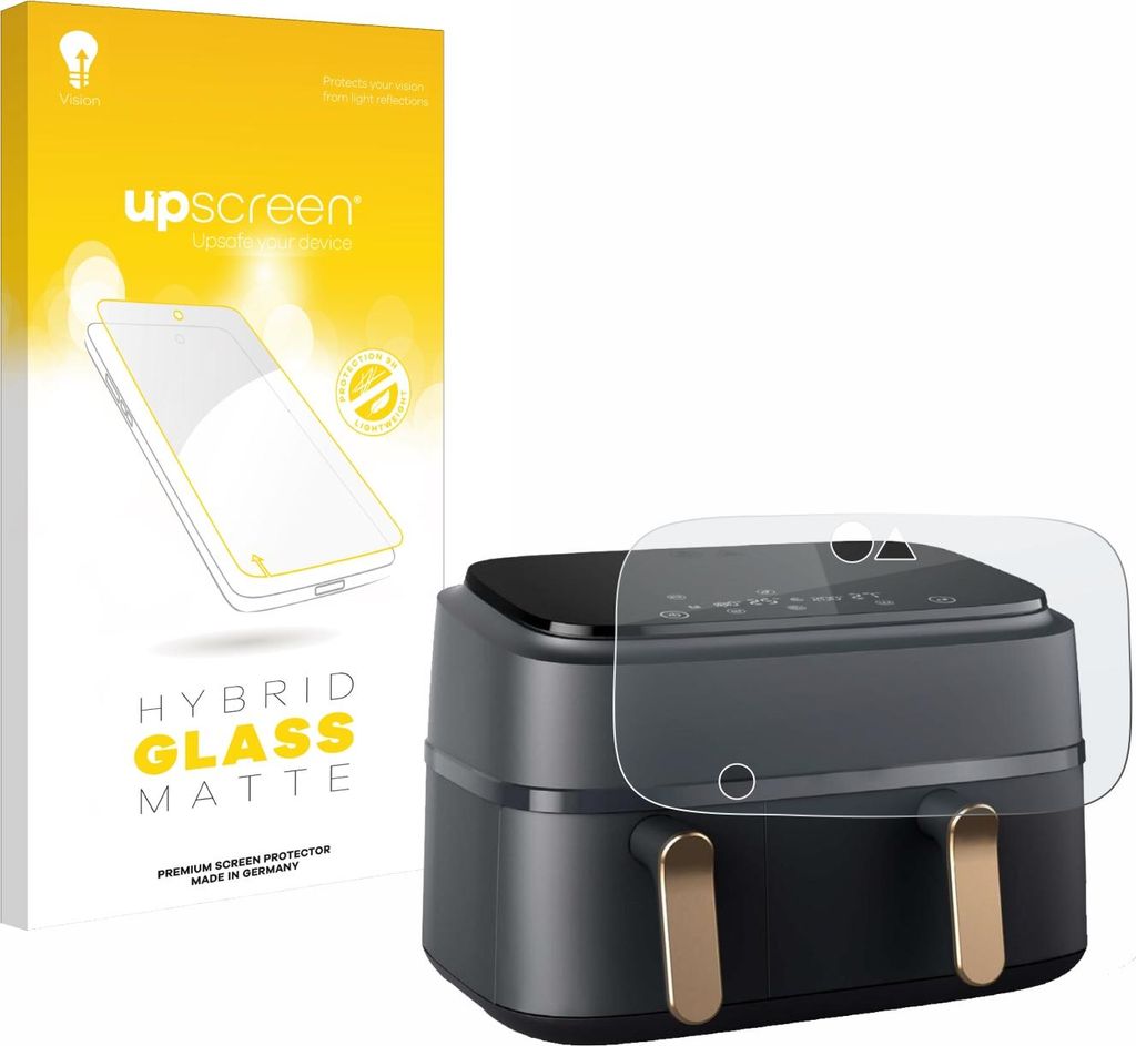 upscreen Entspiegelungs Schutzglas für Philips Airfryer NA352/00 Schutzfolie Panzer Folie Glas Display Schutz matt