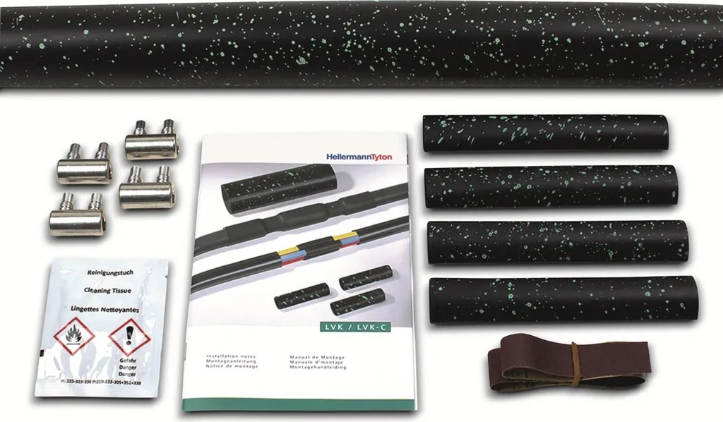 Raccord de câble étanche HellermannTyton avec kit thermorétractable 1 pc